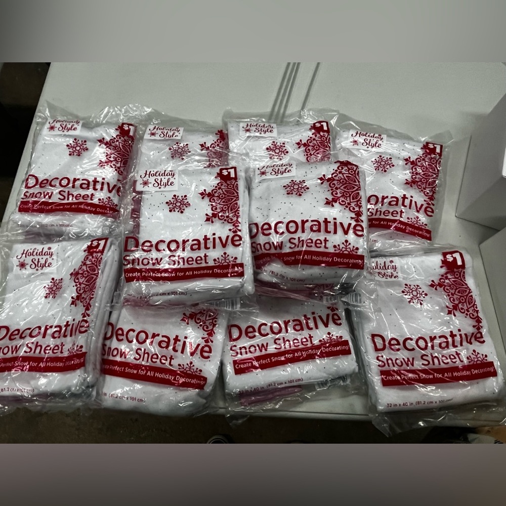 Decorative snow sheets